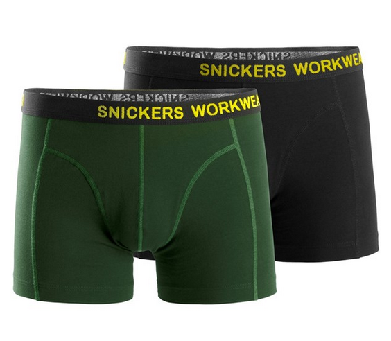 Boxer, 2 pièces vert/noir M