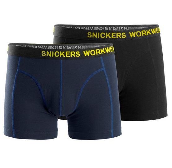 Boxer, 2 pièces bleu/noir M