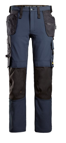 AllroundWork, Pantalon en tissu extensible avec poches holster  T54