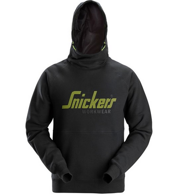 Hooded sweatshirt zwart met logo maat M